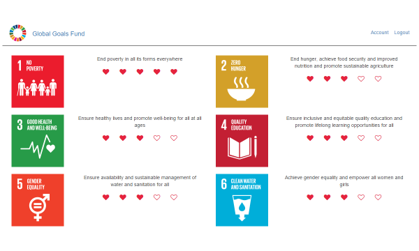 Global Goals Fund Screenshot